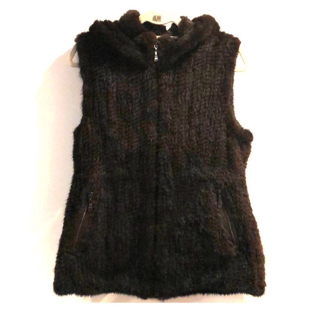 Mink Fur Hooded Vest